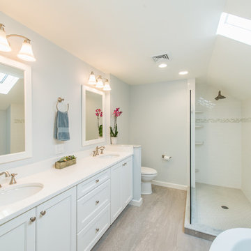 Before & After bathroom remodel in Madison