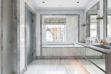 This is an example of a classic bathroom in London.