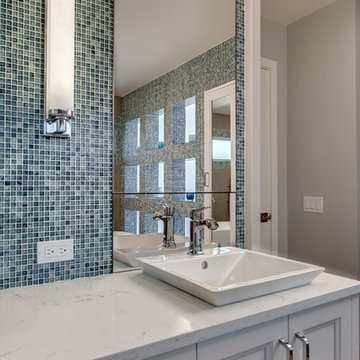 Bellevue Contemporary Bathroom with LED