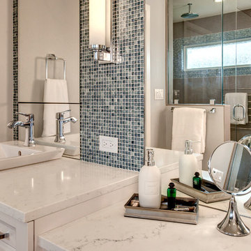 Bellevue Contemporary Bathroom with LED