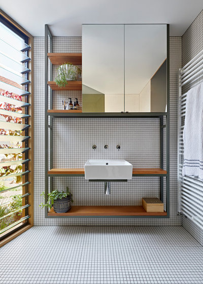 Scandinavian Bathroom by BENT Architecture