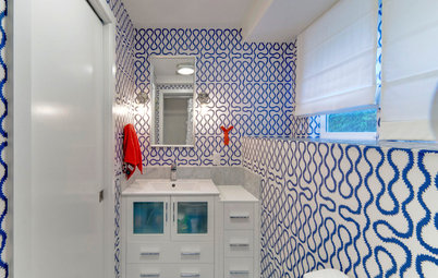 Room of the Day: A Small Bath With Big Ideas and a Bold Look