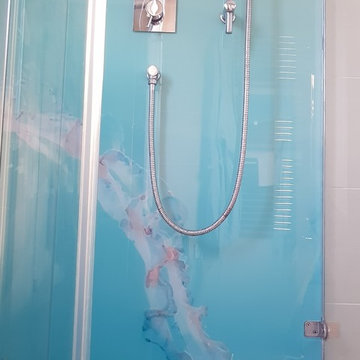 Bespoke Printed shower glass cladding