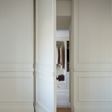 Bespoke secret door concealed within wall panelling