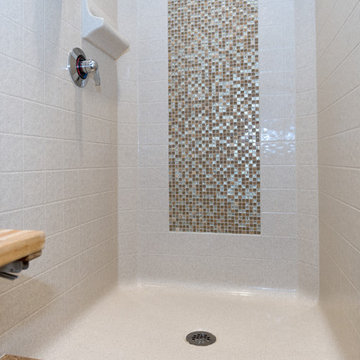 Walk Thru Shower Bathroom Ideas Photos Houzz - 8×8 Bathroom Layout With Shower And Tub