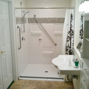 bestbath walk in shower roll-in shower handicap showers ada shower barrier free