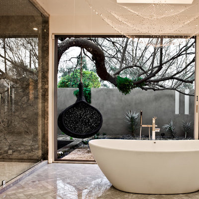 Inspiration for a contemporary bathroom remodel in Phoenix