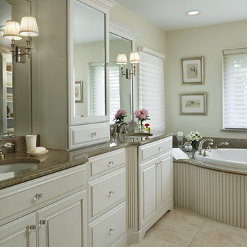 Birmingham, MI All-White Master Bathroom