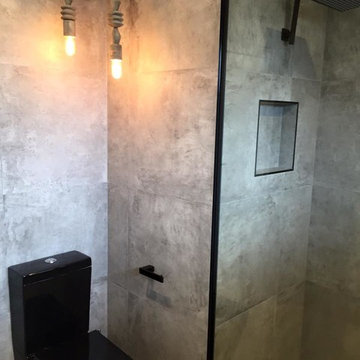 Black and Grey Bathroom - Melbourne