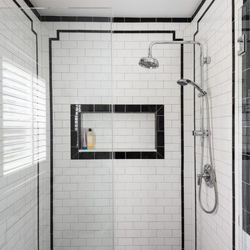 Black and White Art Deco Bathroom