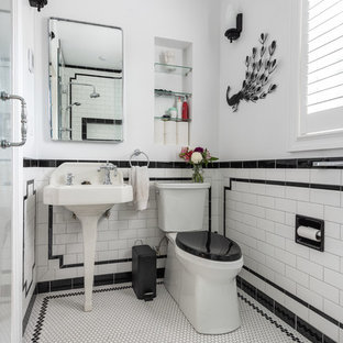 White Tile Bathroom Ideas, Black And White Tile Bathroom Floor