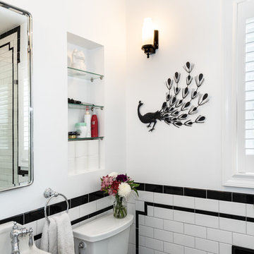 Black and White Art Deco Bathroom