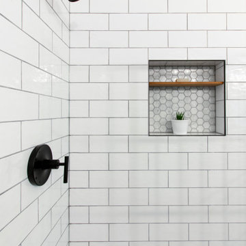 Black & White Boho Bathroom