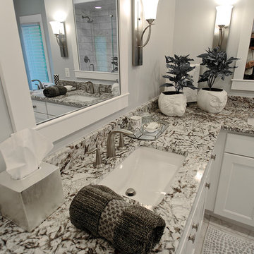 Black and White Cincinnati Bathroom Remodel
