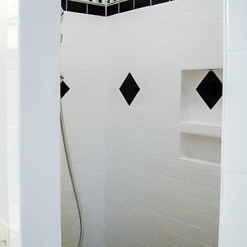 Black & White Master Bathroom in Lititz
