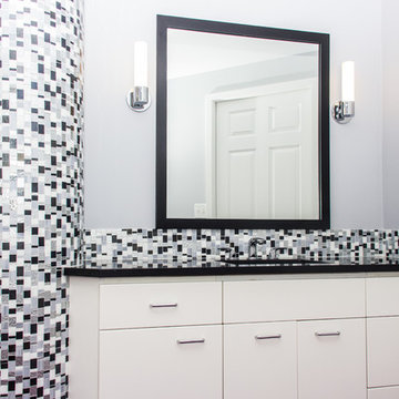 Black and White Mosaic Bathroom