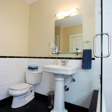 Black & White Tile Bathroom Remodel