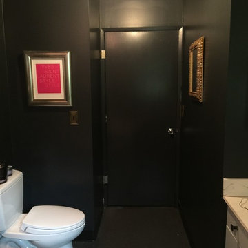 Black bathroom