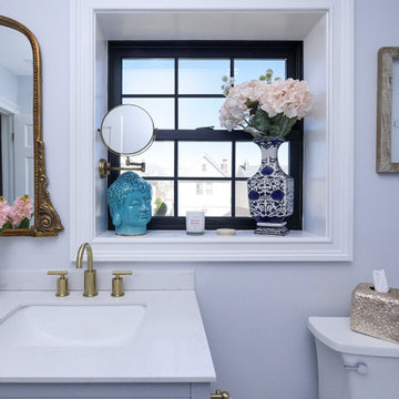 Black Replacement Window in Wonderful Bathroom - Renewal by Andersen NY