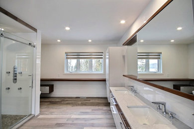 Inspiration for a contemporary bathroom remodel in Other