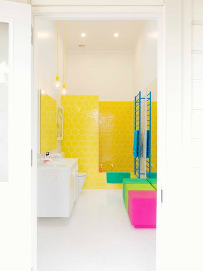 Eclectic Bathroom by Alex Fulton Design