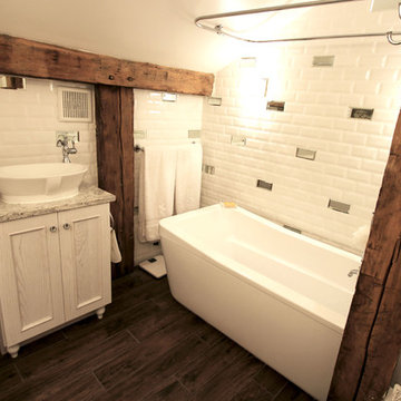 Blingy White Bathroom ~ Medina, OH