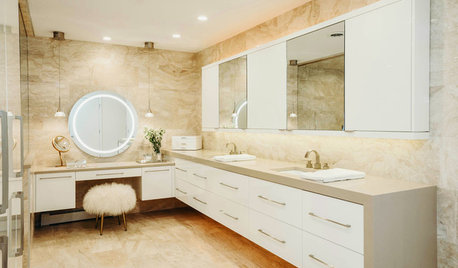 Before & After: Glitzy '80s Bathroom Goes Sleek Modern