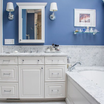 Blue & White Master Bath