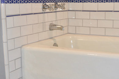 Blue and White Revival Bathroom Remodel