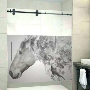 Blue Eyed Horse High-end Transparent Privacy Window Film