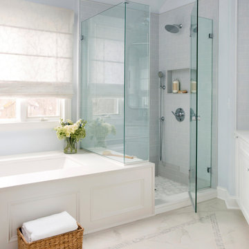 Blue Master Bath