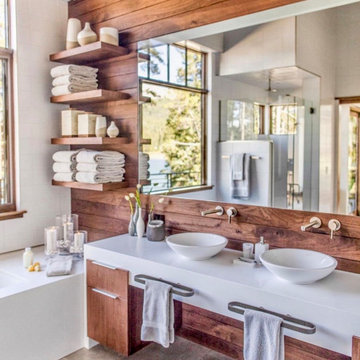 Blue River Mountain Modern Bathroom