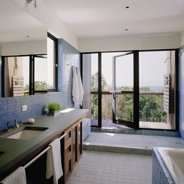 Blue Tile Bath