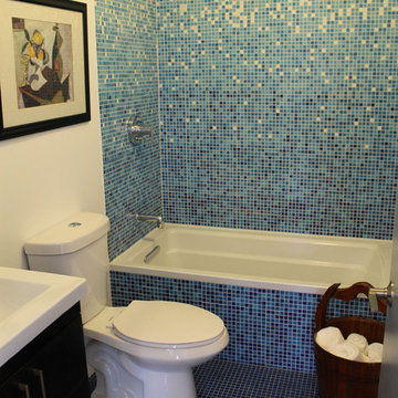 Blue Tile Bathroom