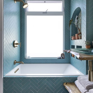 Bohemian Blue Bathroom
