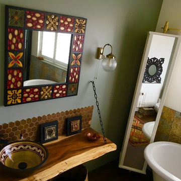Boho Bathroom - A bold mix of textures, patterns, colours and cultures