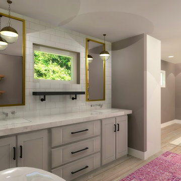 Bold & Graphic Bedroom/Bathroom Suite