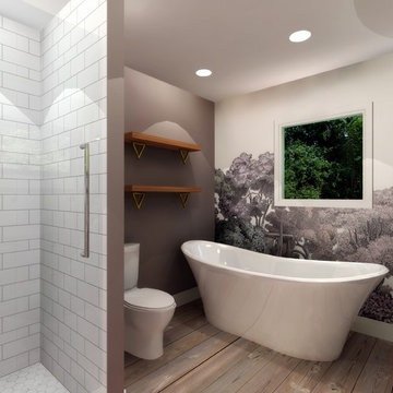 Bold & Graphic Bedroom/Bathroom Suite