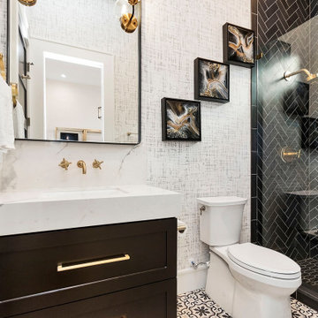 Bold Gold & Black Modern Home on West 10th