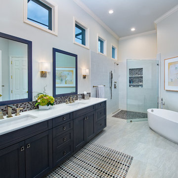 Bonita Bay FL Transitional Master Bathroom Remodel with a Bunk Room Addition