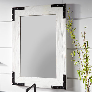 Bonner Reclaimed Wood Vanity Mirror – Whitewash Pine