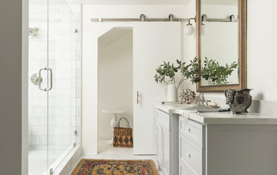 Room Tour: A Storage Area is Transformed into an Elegant Bathroom