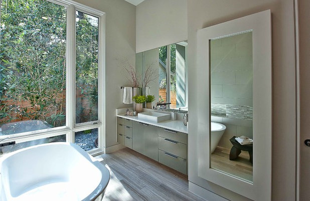 Contemporary Bathroom by Cornerstone Architects