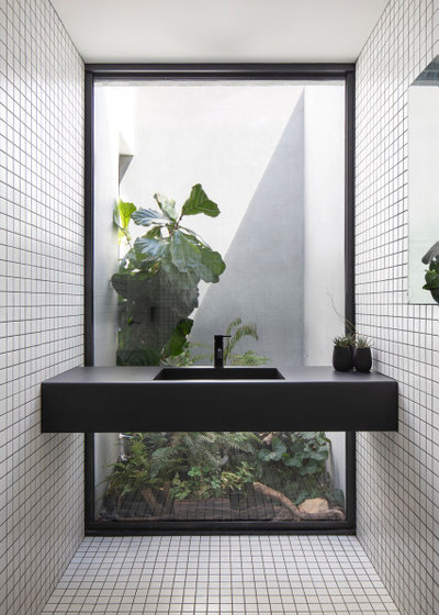 Industrial Bathroom by Brickworks Building Products