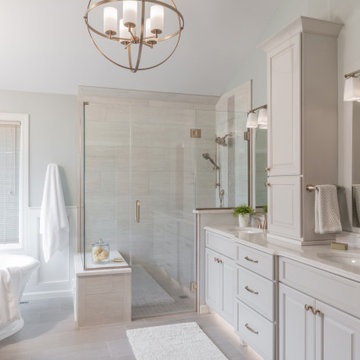 Bright & Elegant Chesterfield Master Bath Remodel