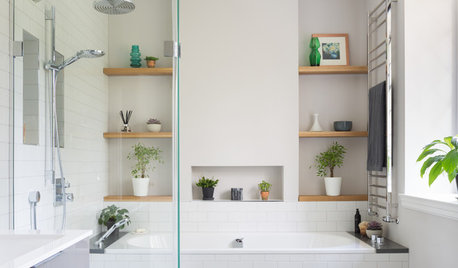 Room Tour: A Long, Thin Bathroom Overhauled With Great Planning