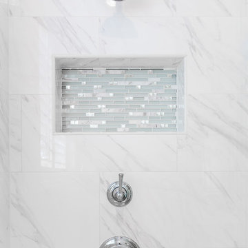 Bright and White Master Bathroom