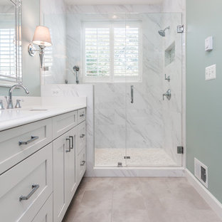 75 Beautiful Small Marble Tile Bathroom Pictures Ideas July 2021 Houzz