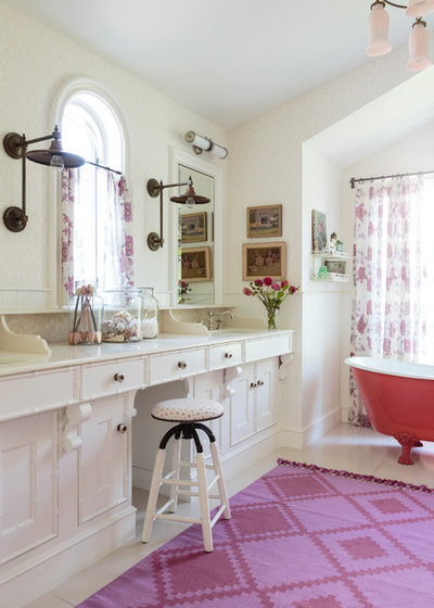 Eclectic Bathroom by Alison Kandler Interior Design
