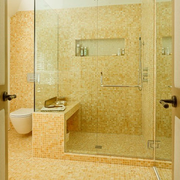 Bright Tiled Master Bathroom
